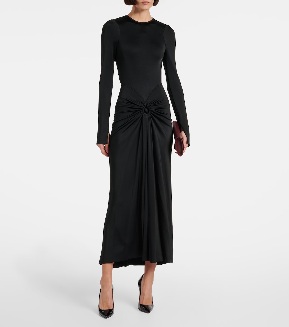 Gathered midi dress | Victoria Beckham