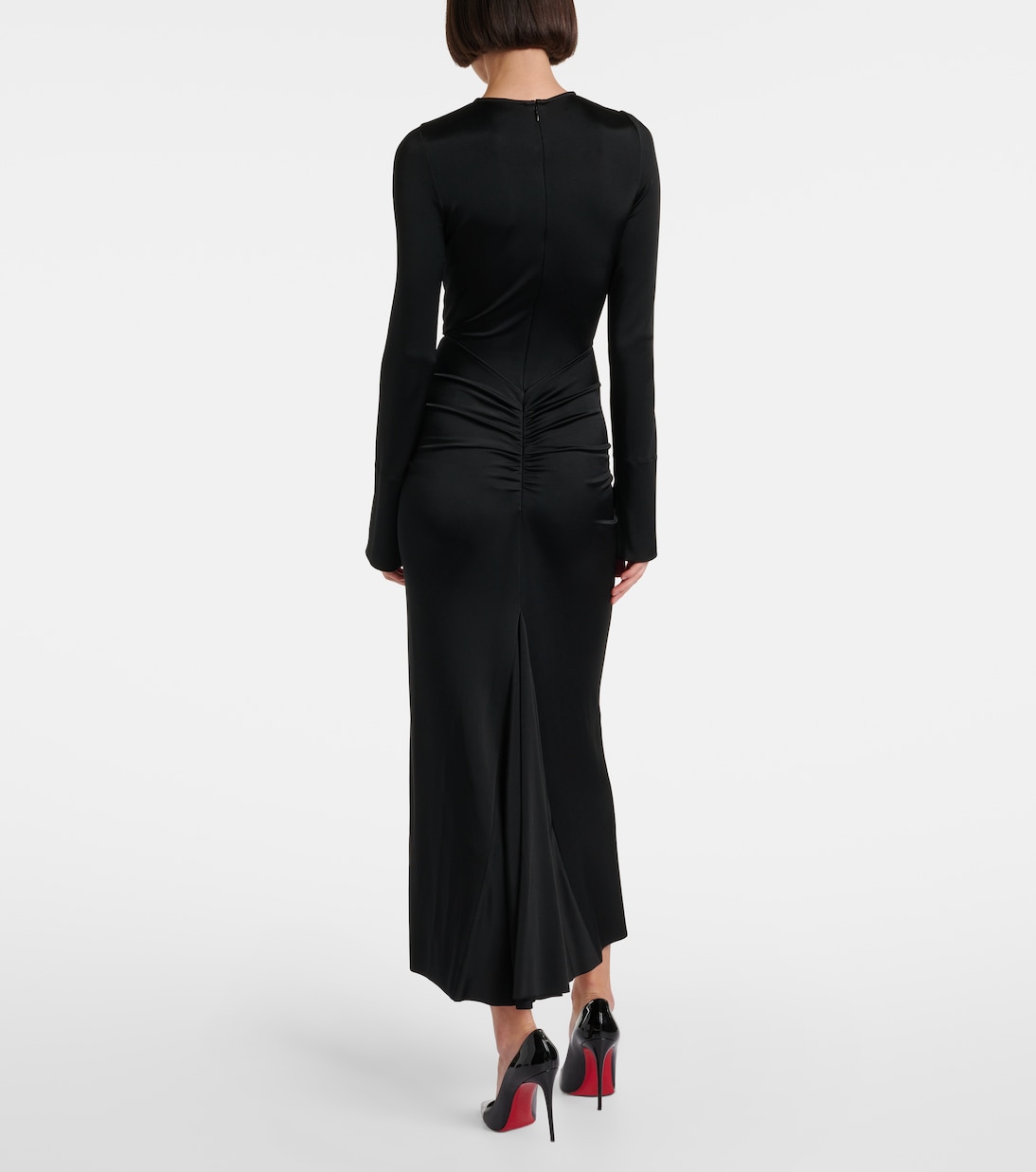 Gathered midi dress | Victoria Beckham