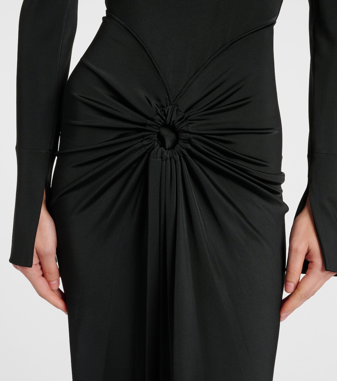 Gathered midi dress | Victoria Beckham