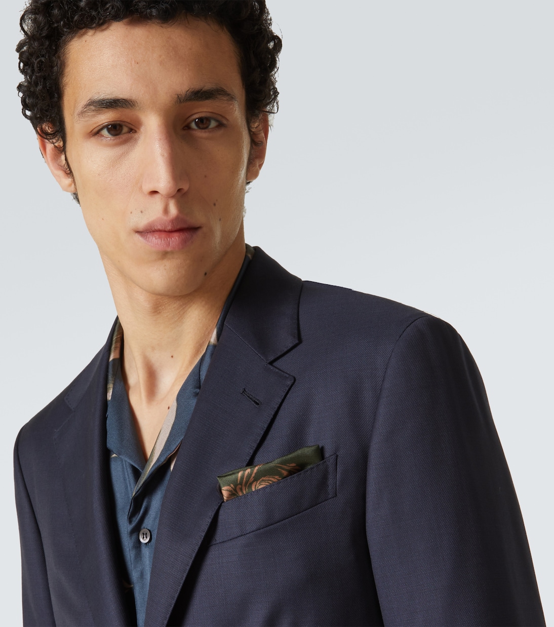 Printed silk pocket square | Dries Van Noten