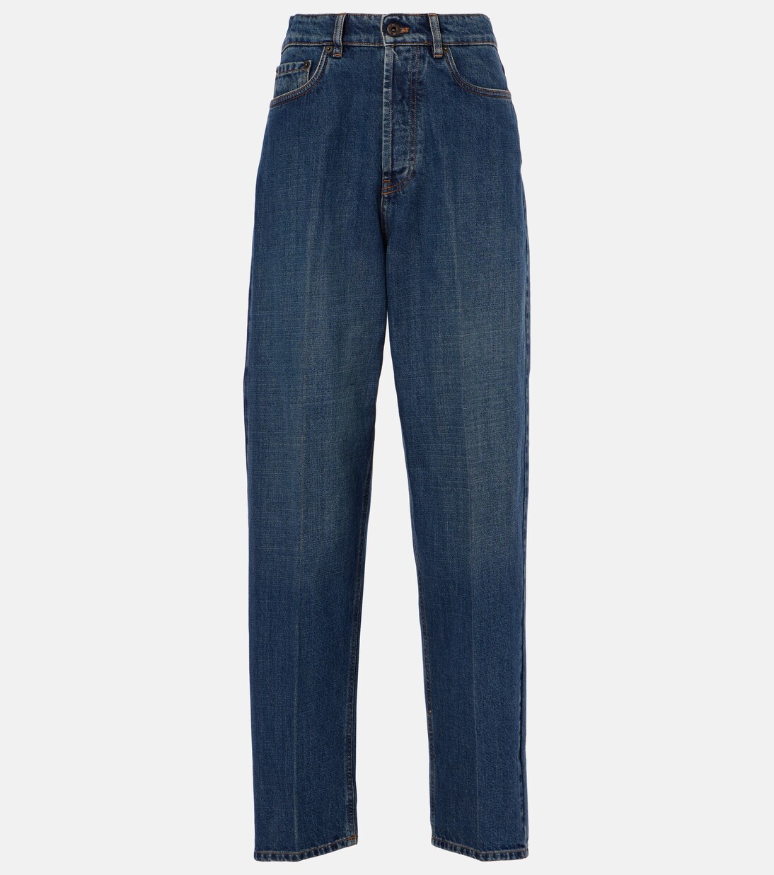 High-Rise Boyfriend Jeans | Miu Miu