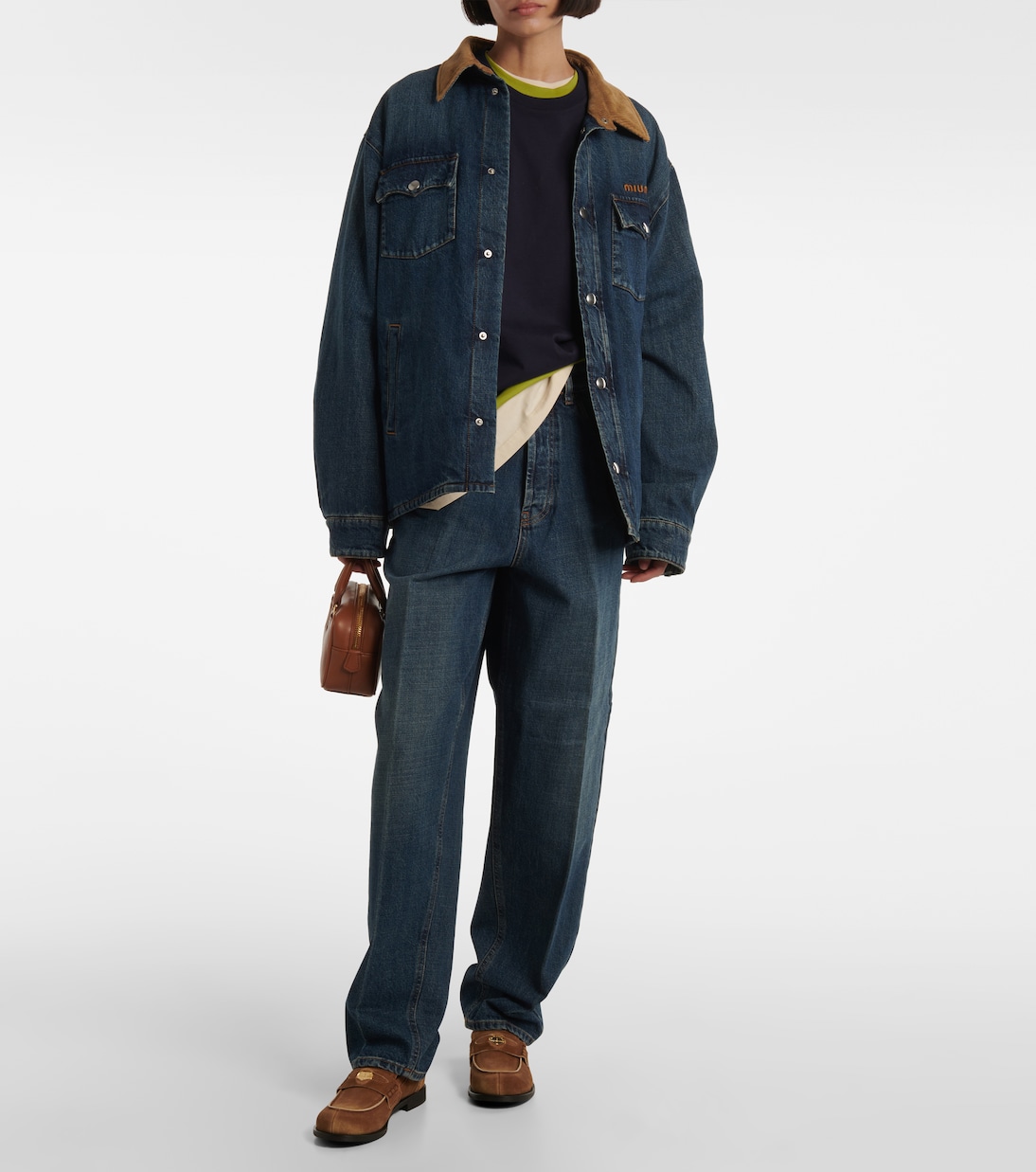 High-Rise Boyfriend Jeans | Miu Miu