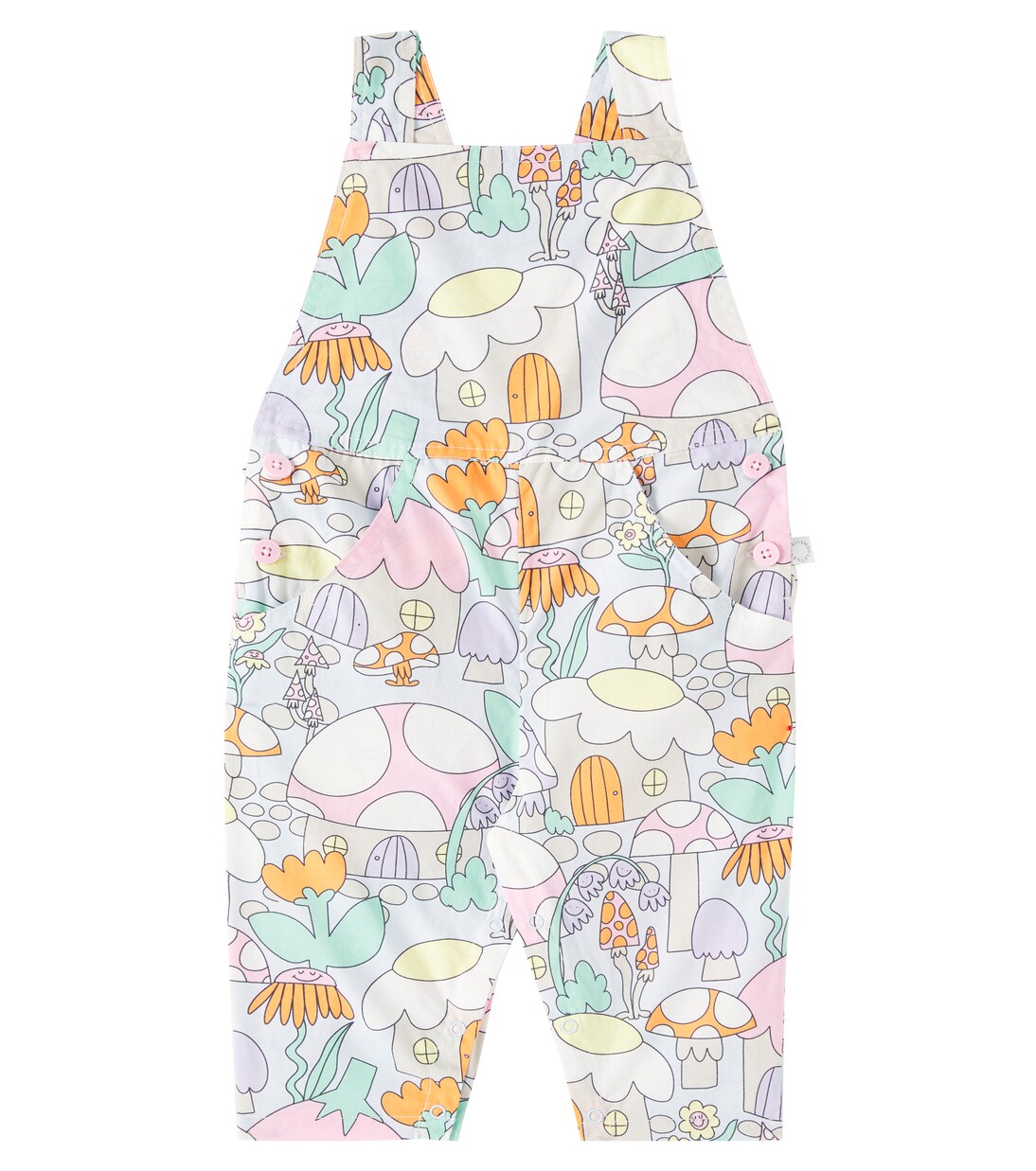 Baby printed cotton overalls | Stella McCartney Kids