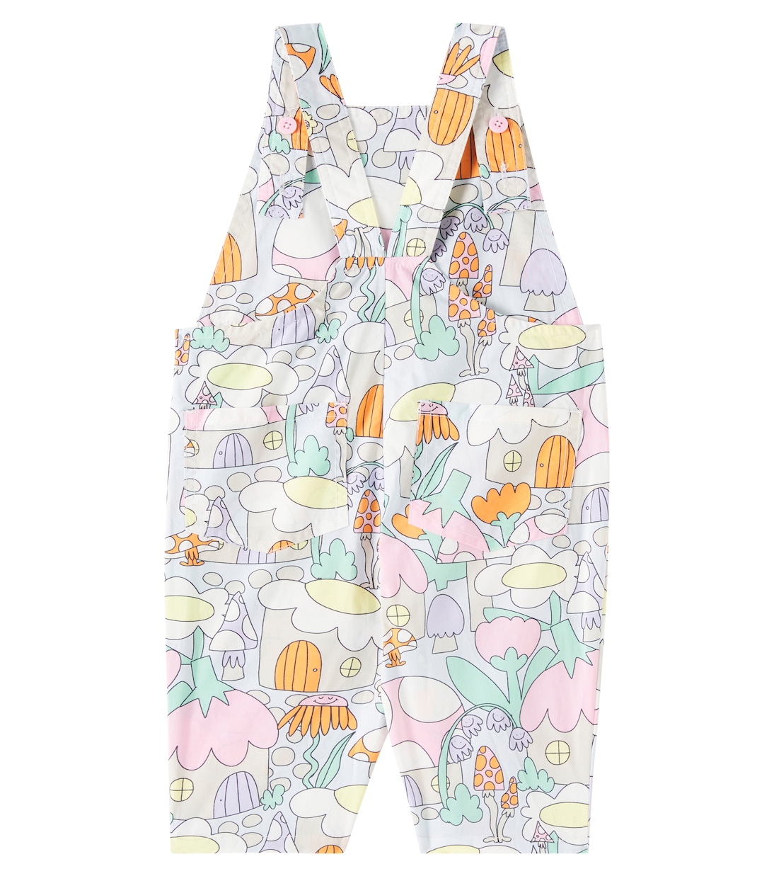 Baby printed cotton overalls | Stella McCartney Kids