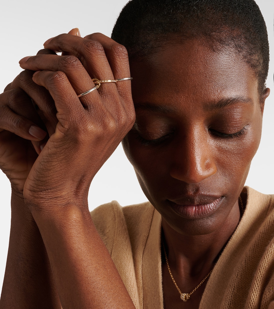 Bague Sonja SG en or 18 ct, argent sterling et diamants | Spinelli Kilcollin