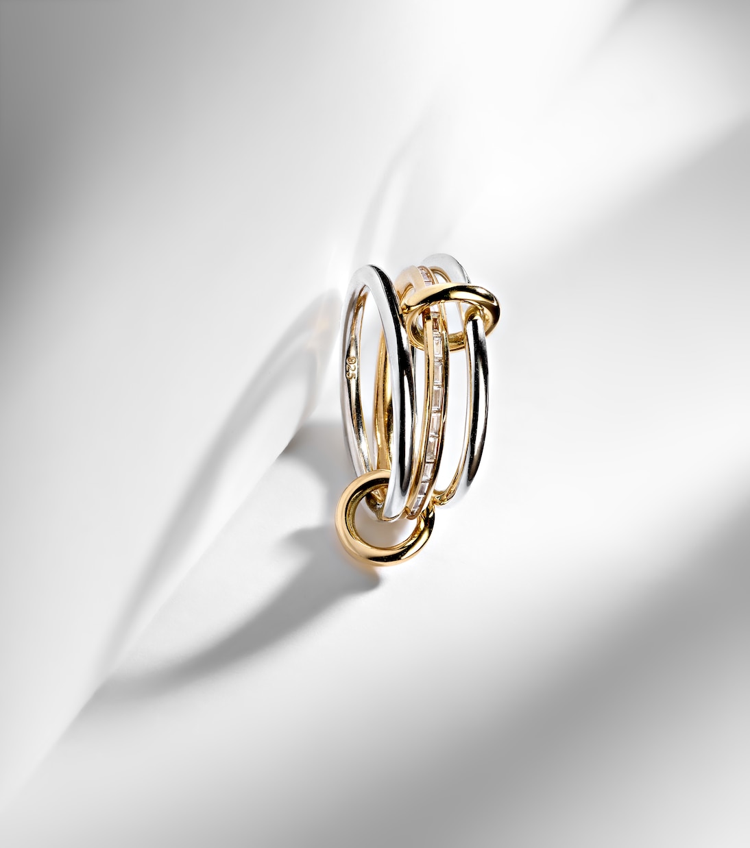 Bague Sonja SG en or 18 ct, argent sterling et diamants | Spinelli Kilcollin