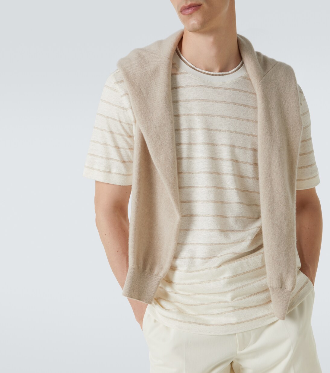 T-Shirt aus einem Leinengemisch | Zegna