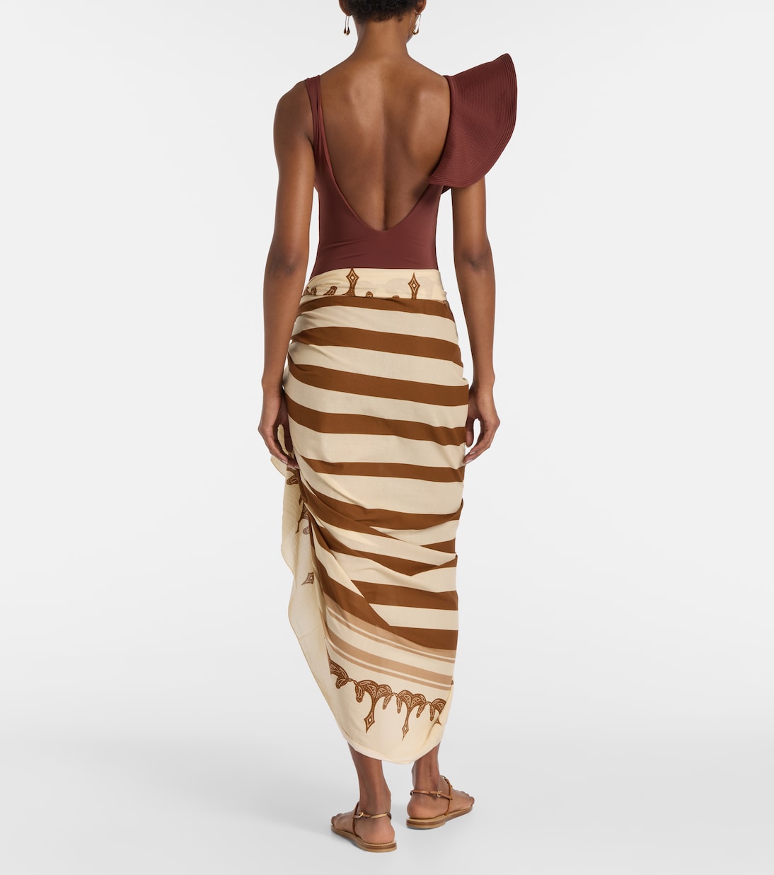 Bedruckter Pareo aus Baumwolle | Johanna Ortiz