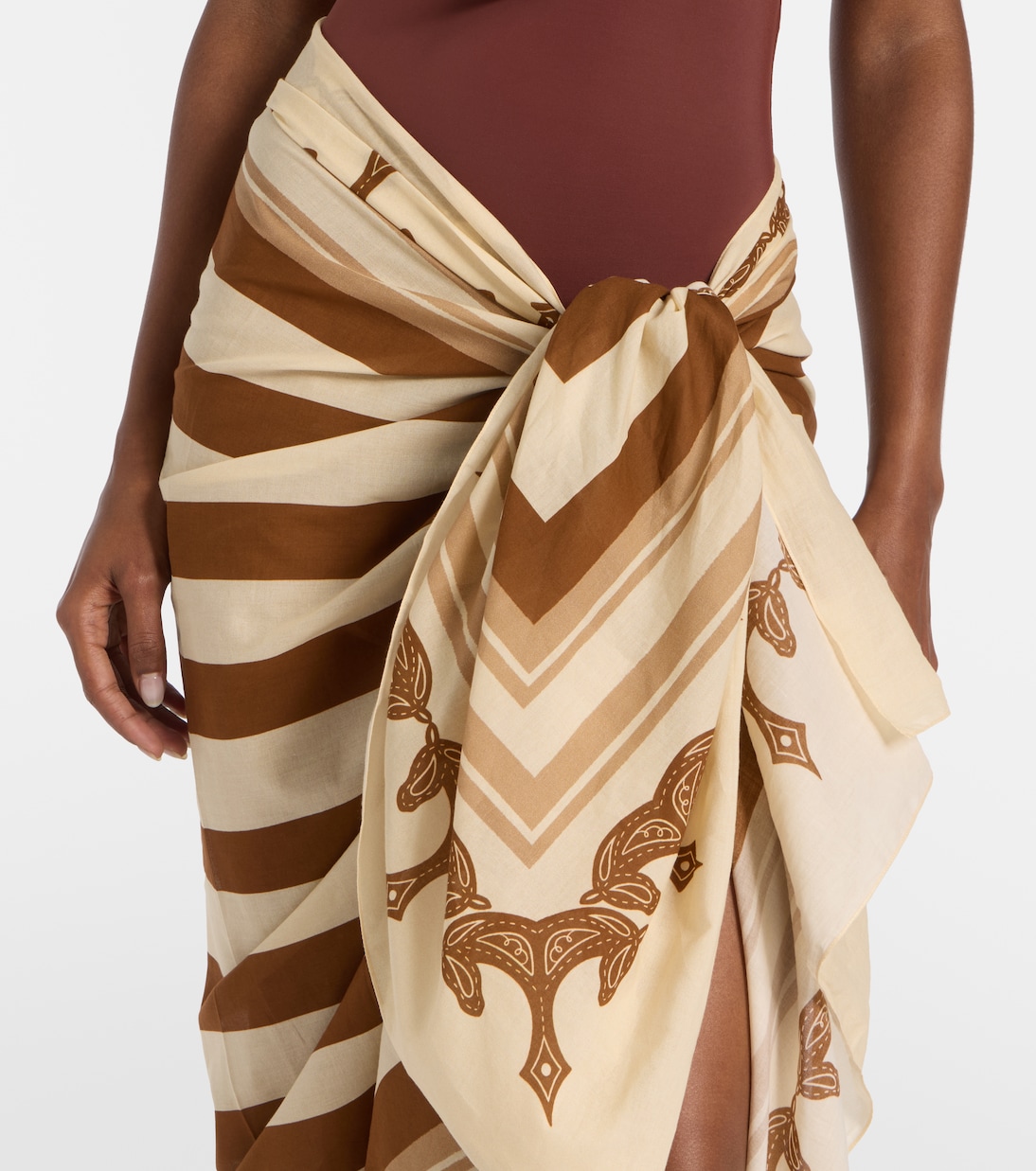 Bedruckter Pareo aus Baumwolle | Johanna Ortiz