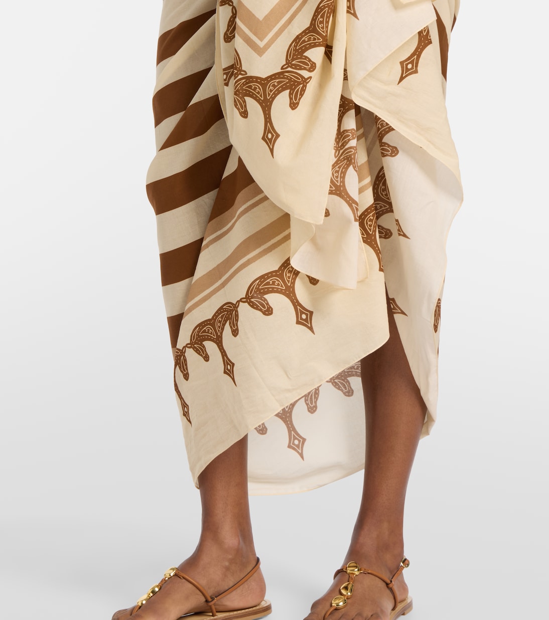 Bedruckter Pareo aus Baumwolle | Johanna Ortiz