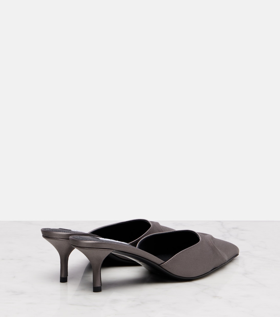 Le Cœur 3D 55 satin mules | Alaïa