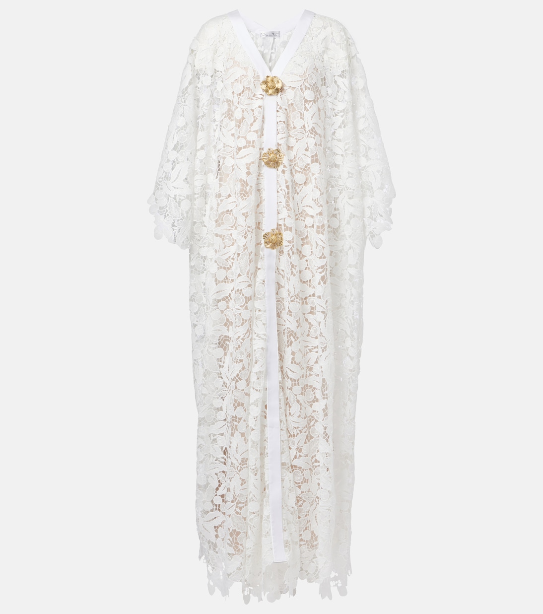 Lace guipure maxi dress | Oscar de la Renta