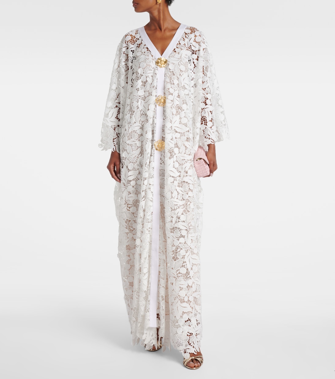 Lace guipure maxi dress | Oscar de la Renta