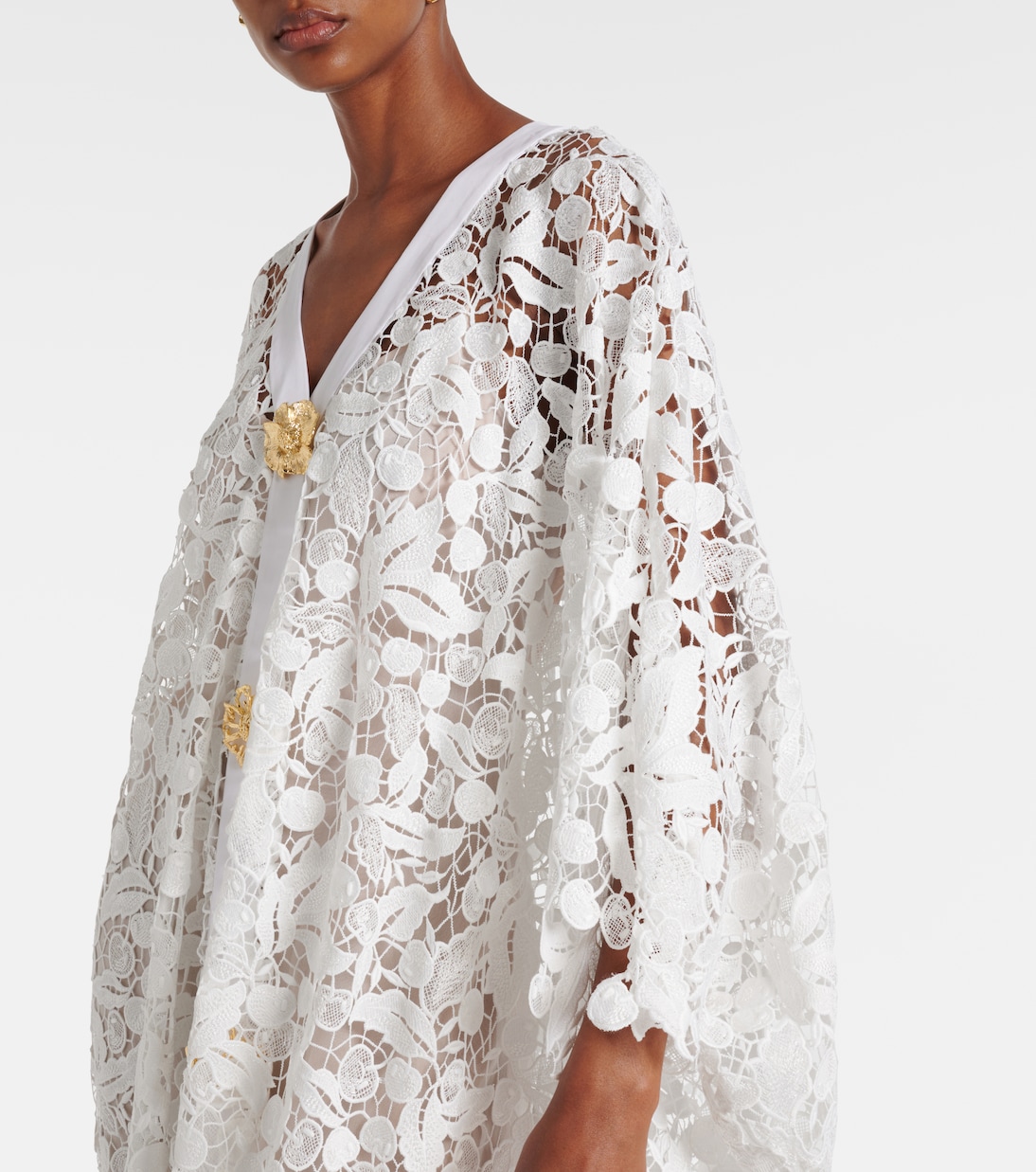 Lace guipure maxi dress | Oscar de la Renta