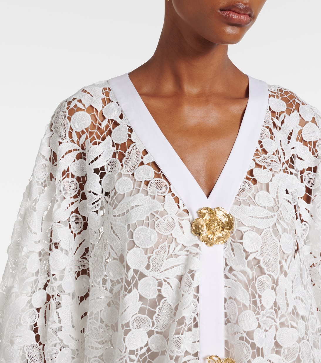 Lace guipure maxi dress | Oscar de la Renta