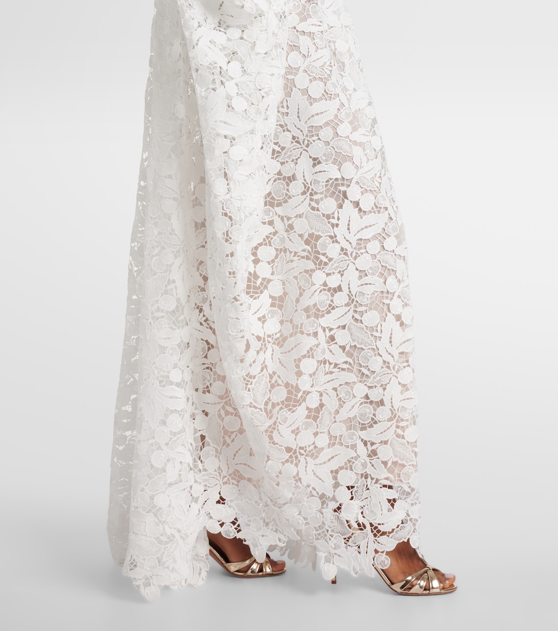Lace guipure maxi dress | Oscar de la Renta