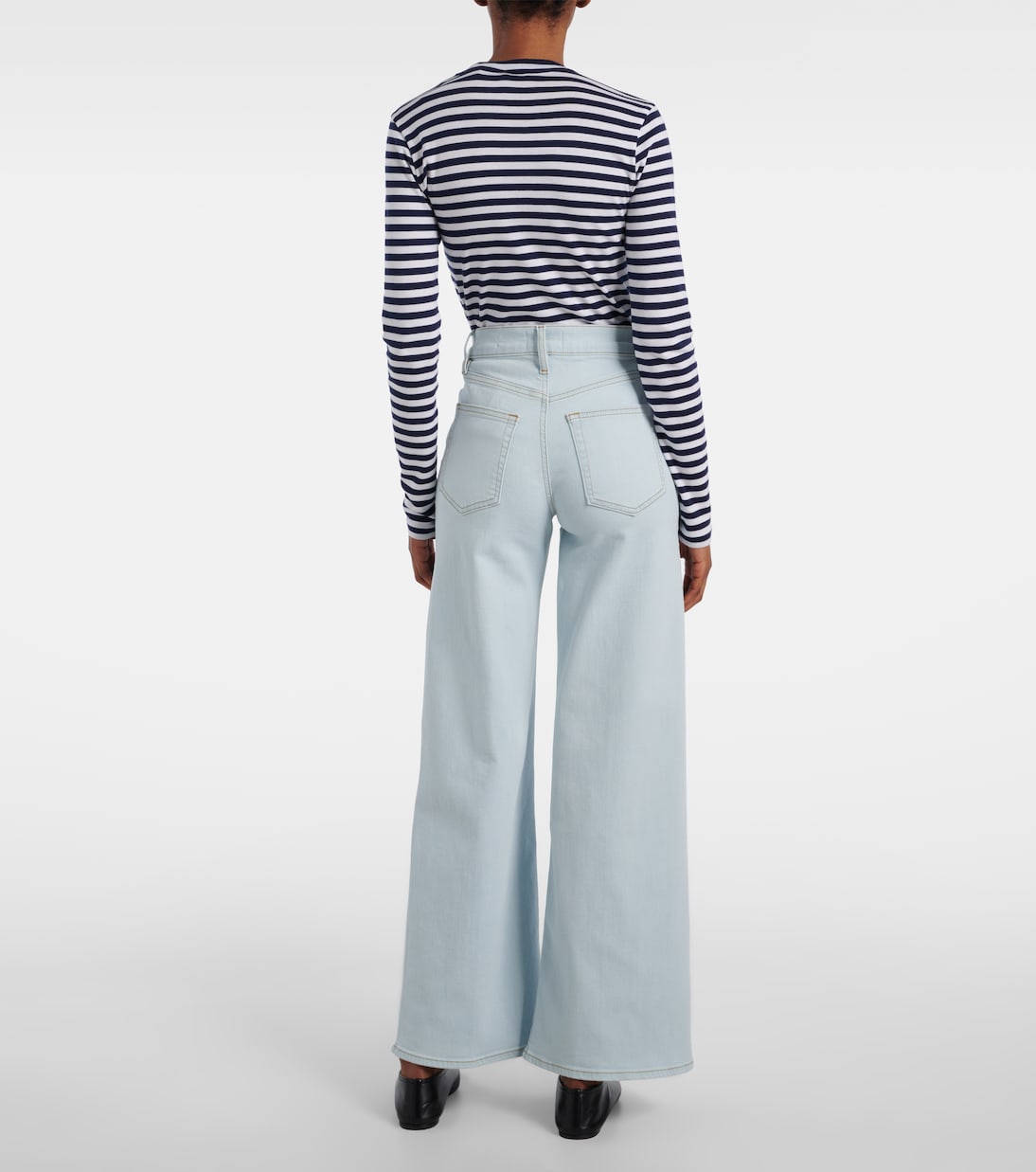 Jeans a gamba larga Le Slim Palazzo | Frame