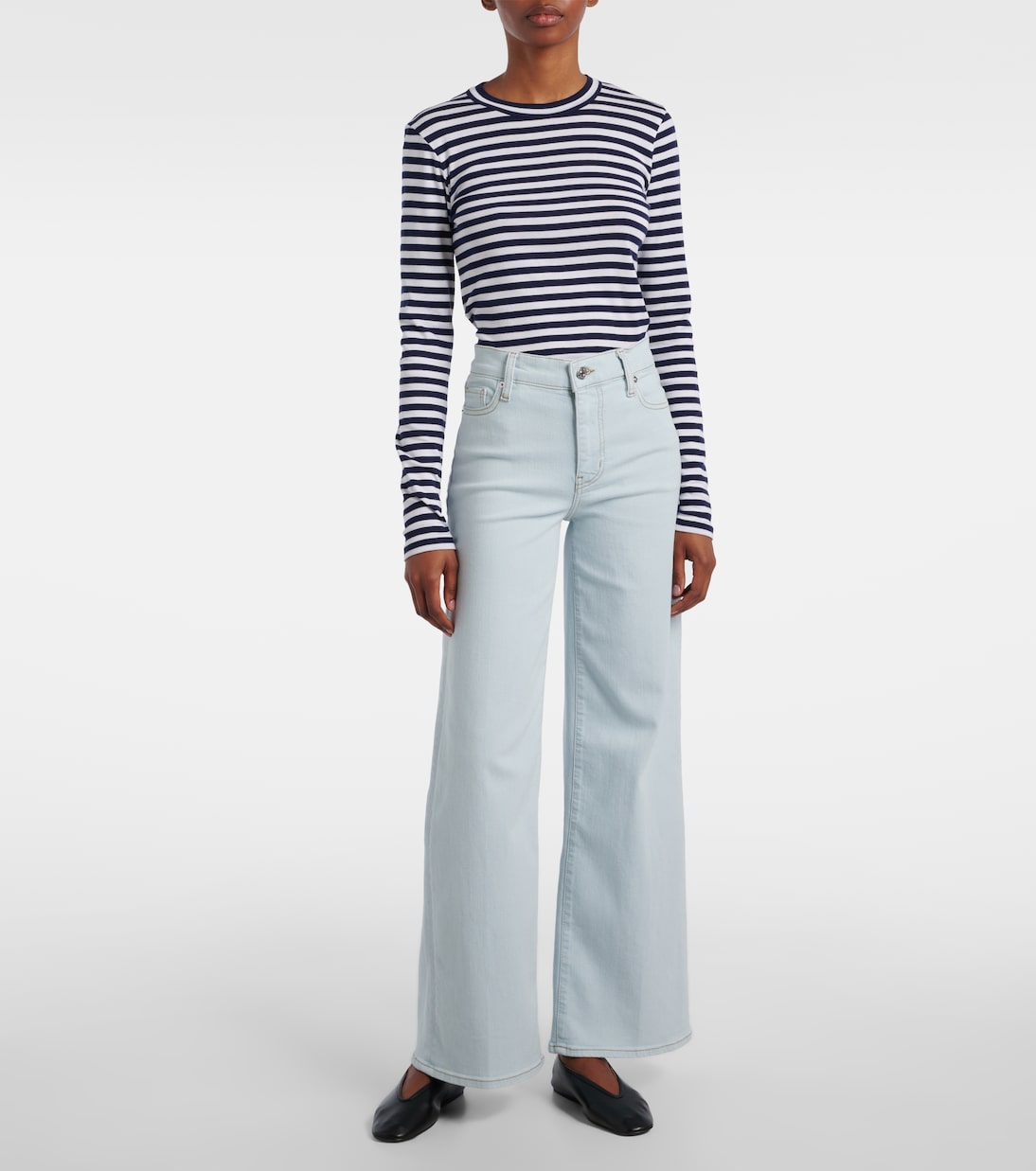 Jeans a gamba larga Le Slim Palazzo | Frame