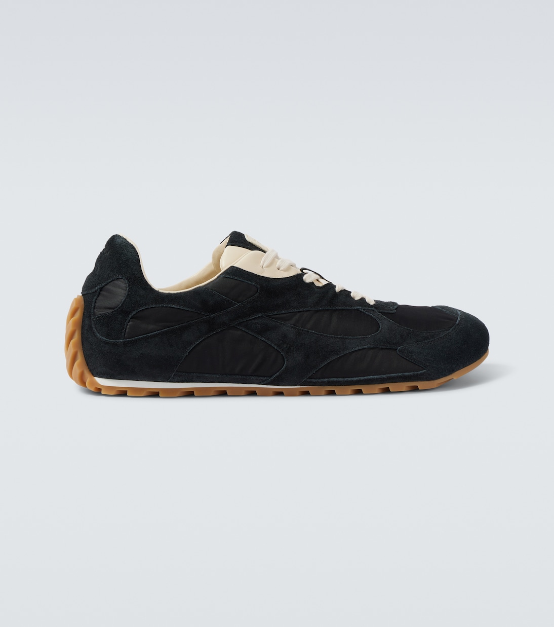 Orbit Flash suede-trimmed sneakers | Bottega Veneta