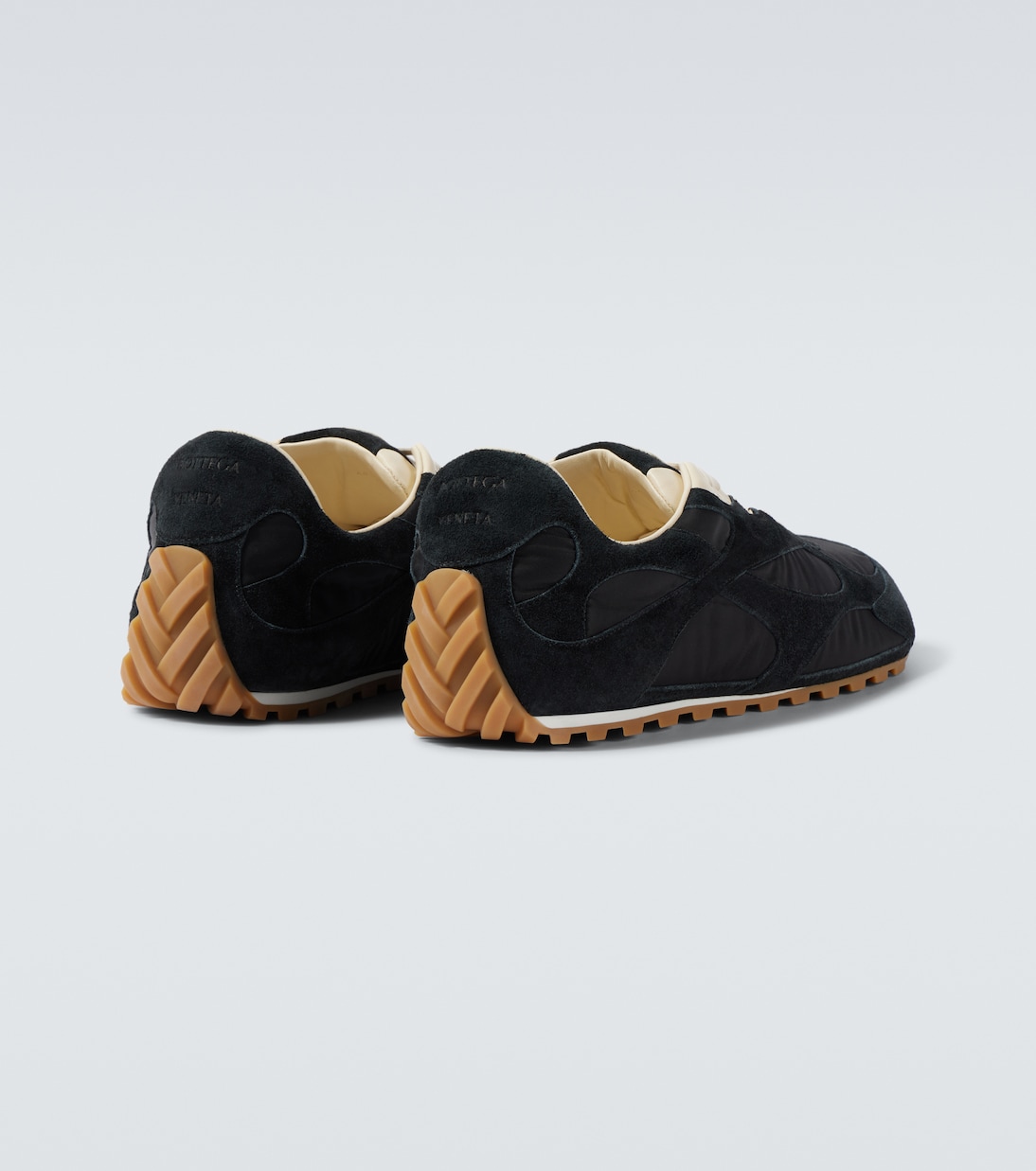 Orbit Flash suede-trimmed sneakers | Bottega Veneta