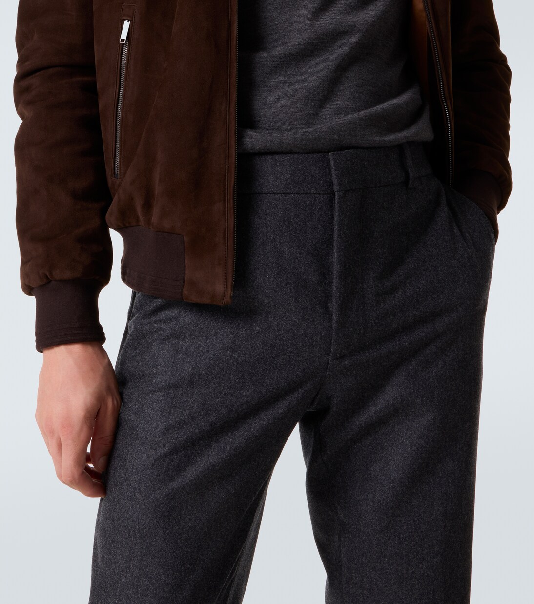 Virgin wool straight pants | Tod's