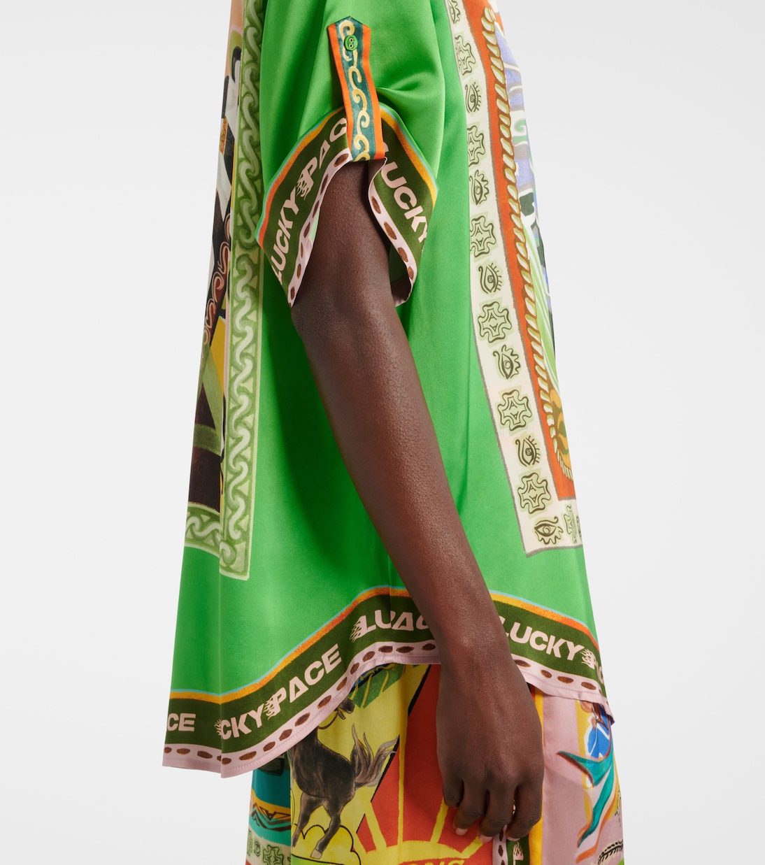 Lucky Pace printed silk shirt | Alémais