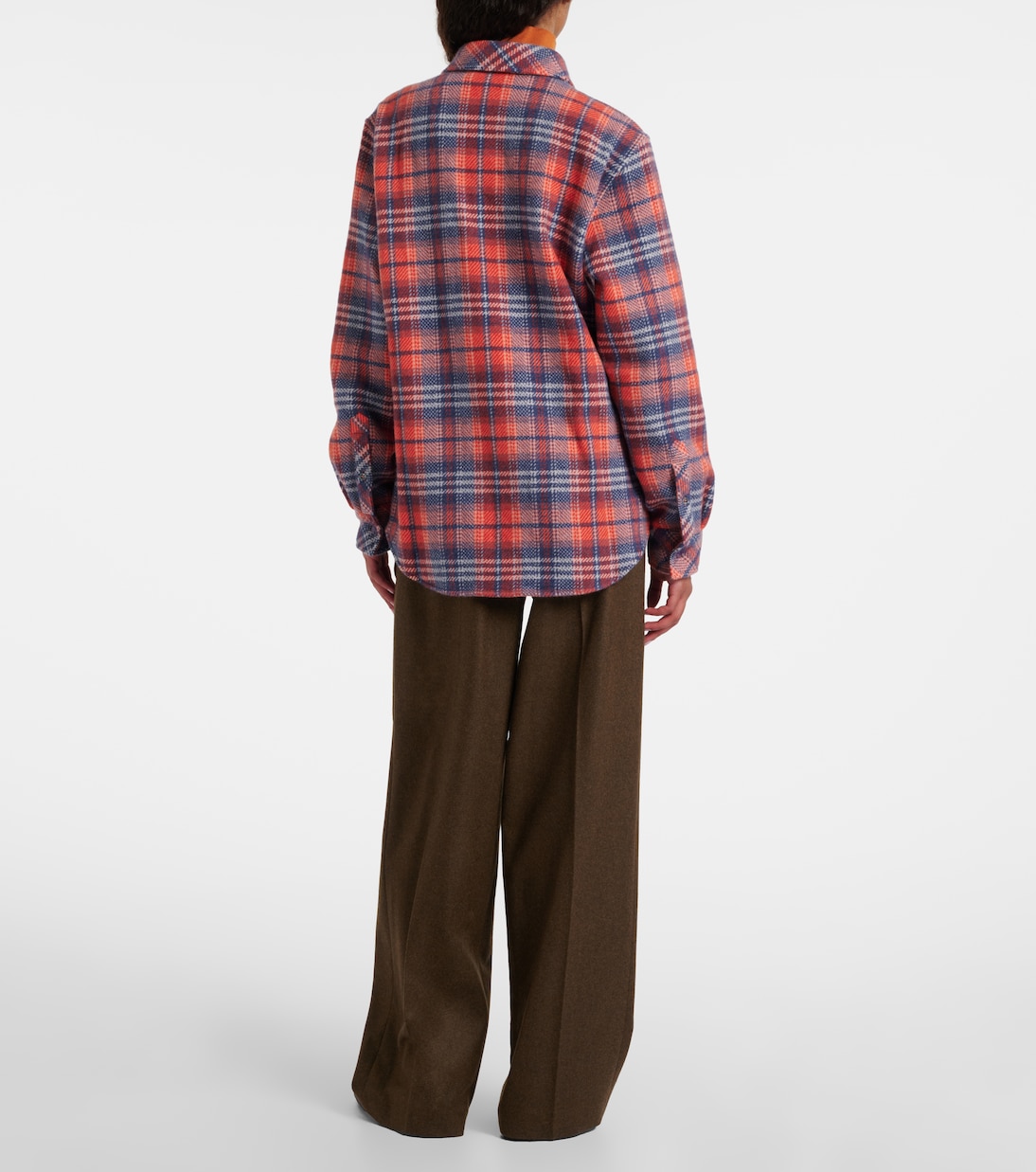 Americana plaid cashmere shirt | God's True Cashmere