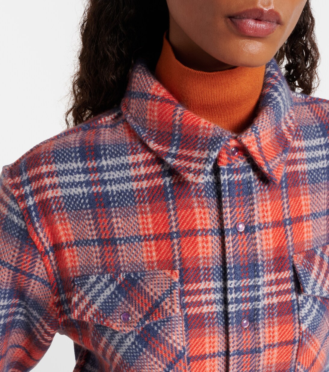 Americana plaid cashmere shirt | God's True Cashmere