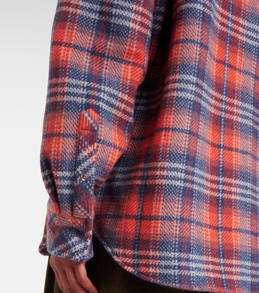 Americana plaid cashmere shirt | God's True Cashmere