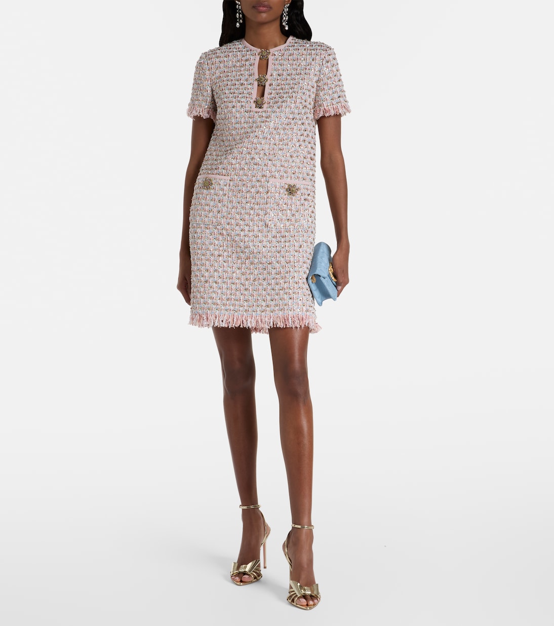 Sandalen Black Tie 105 aus Metallic-Lederimitat | Aquazzura