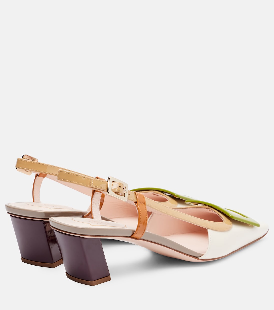 Belle Vivier 45 leather slingback pumps | Roger Vivier