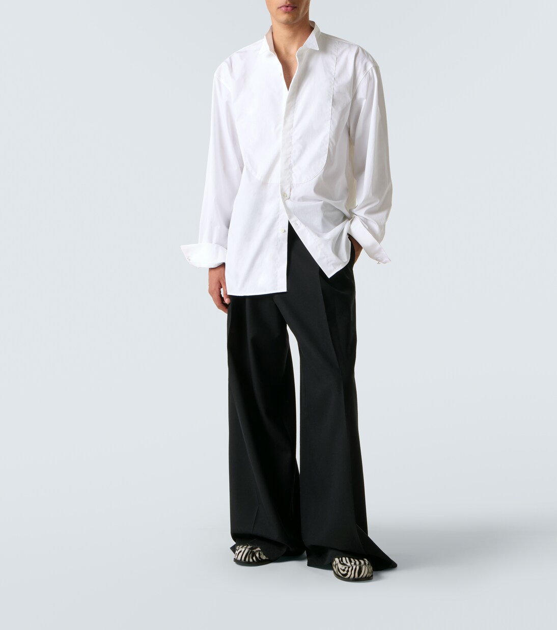 Chemise de smoking oversize en coton | Dries Van Noten