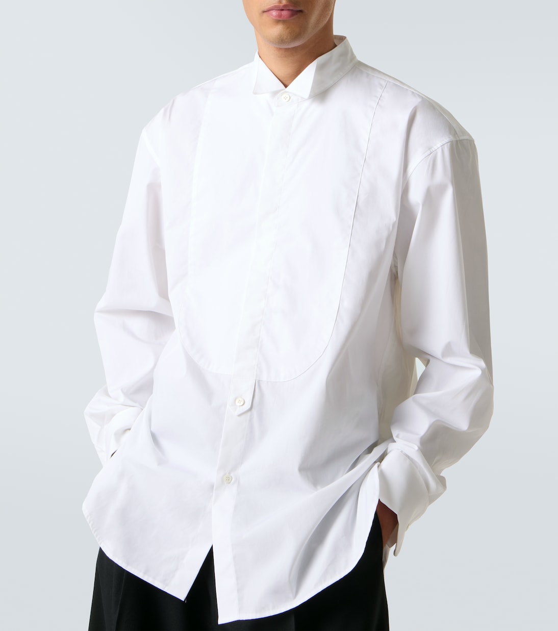 Chemise de smoking oversize en coton | Dries Van Noten