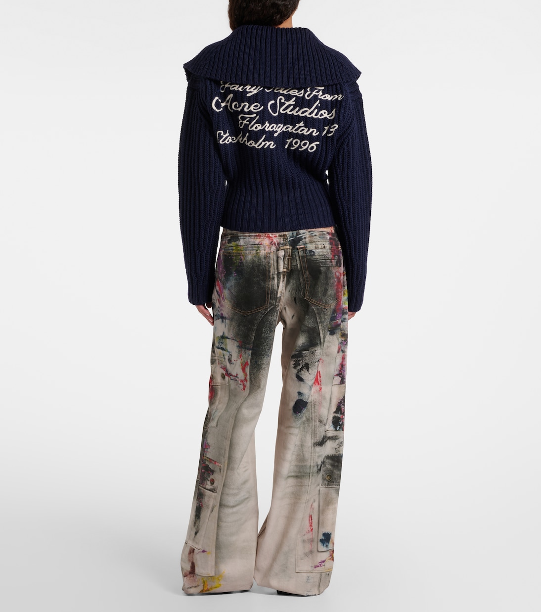 Pull brodé en laine | Acne Studios