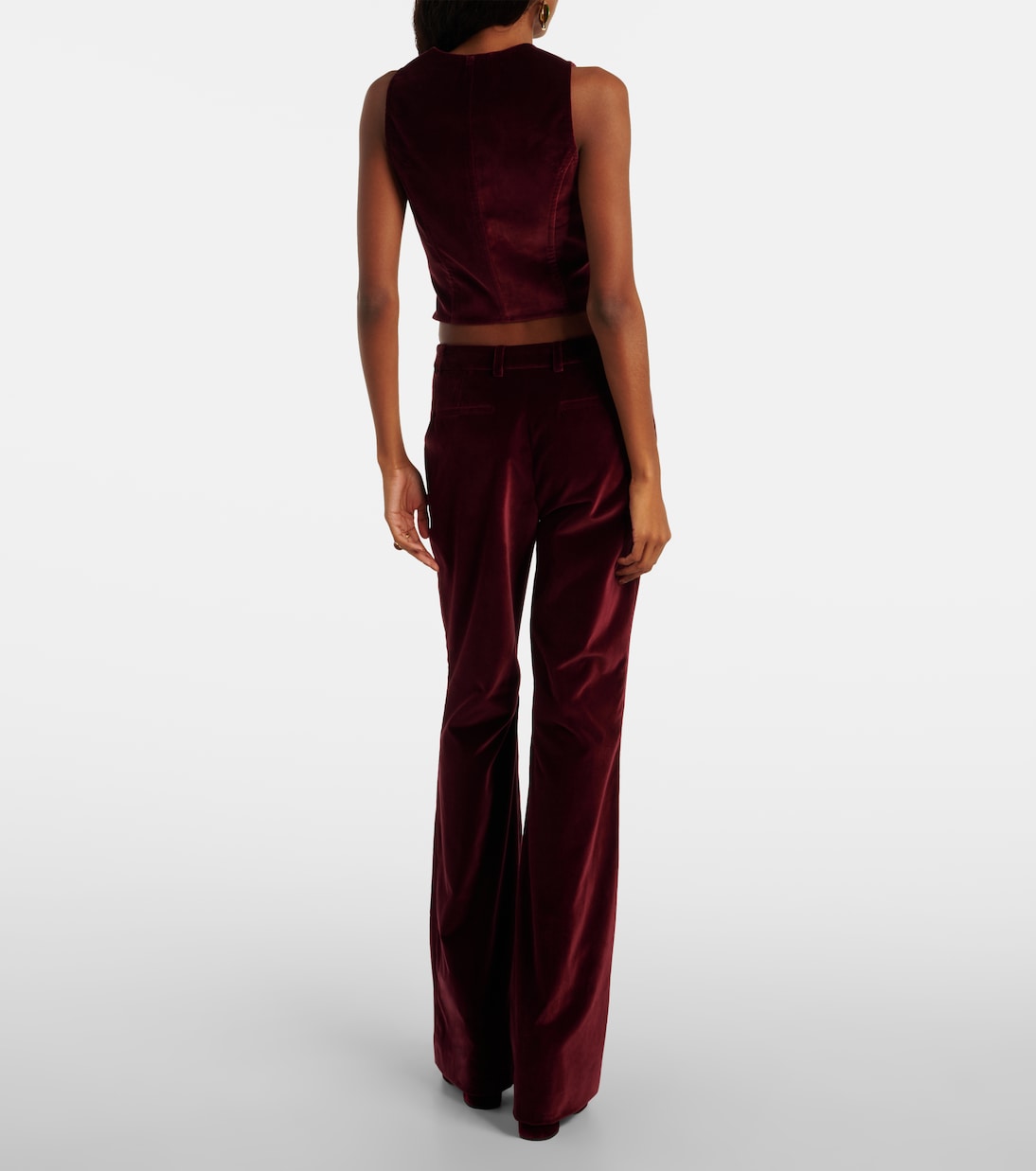 Pantalones flared de terciopelo de algodón | Etro