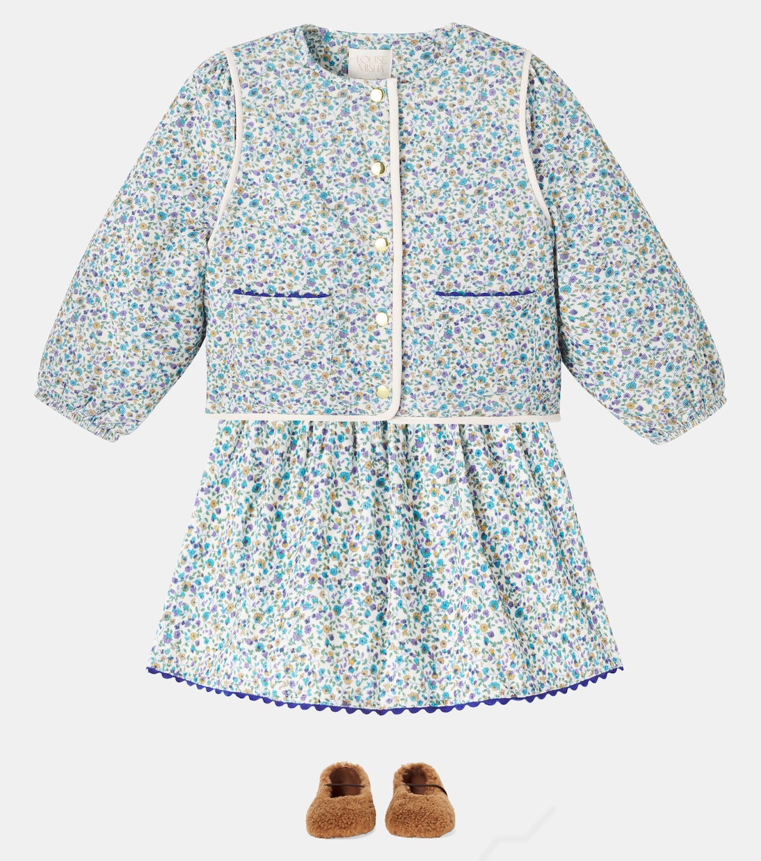 Chaqueta Jouliane de pana floral | Louise Misha