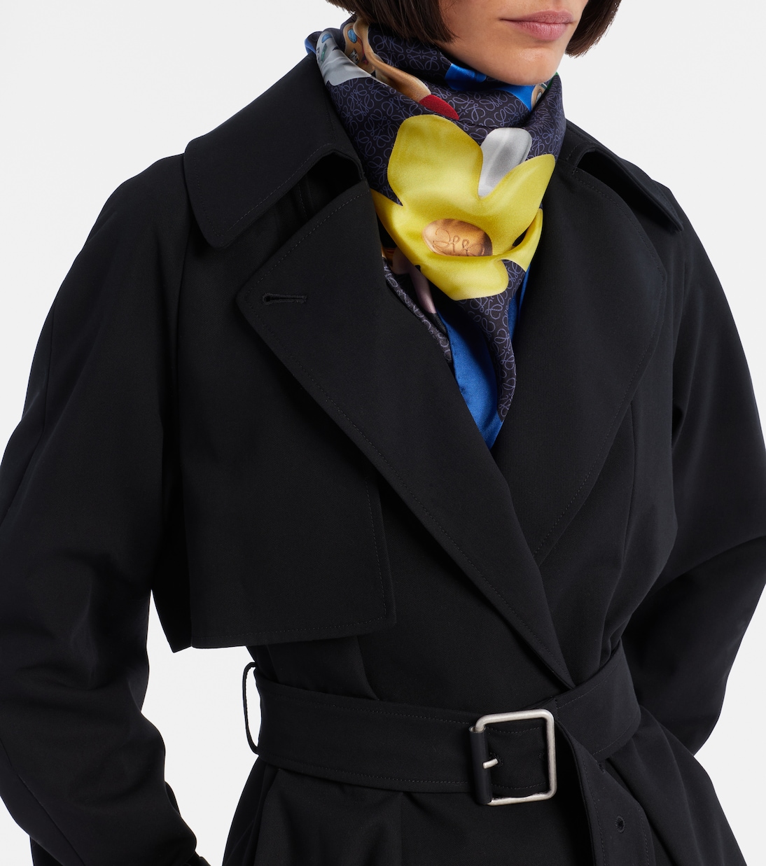 Anagram logo silk twill scarf | Loewe