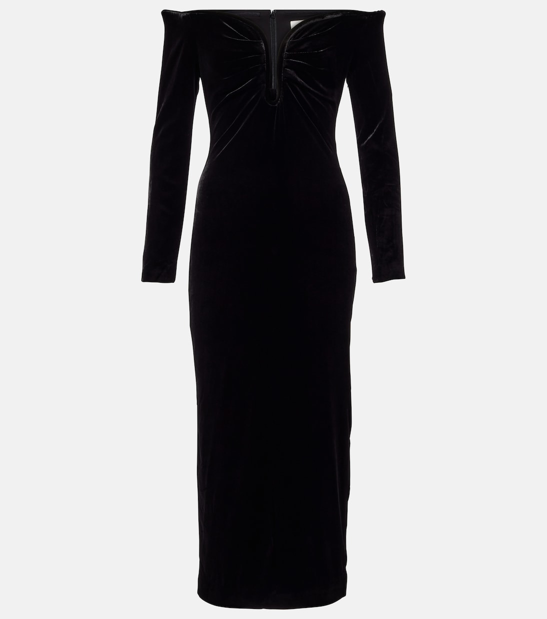 Off-shoulder midi dress  | Roland Mouret