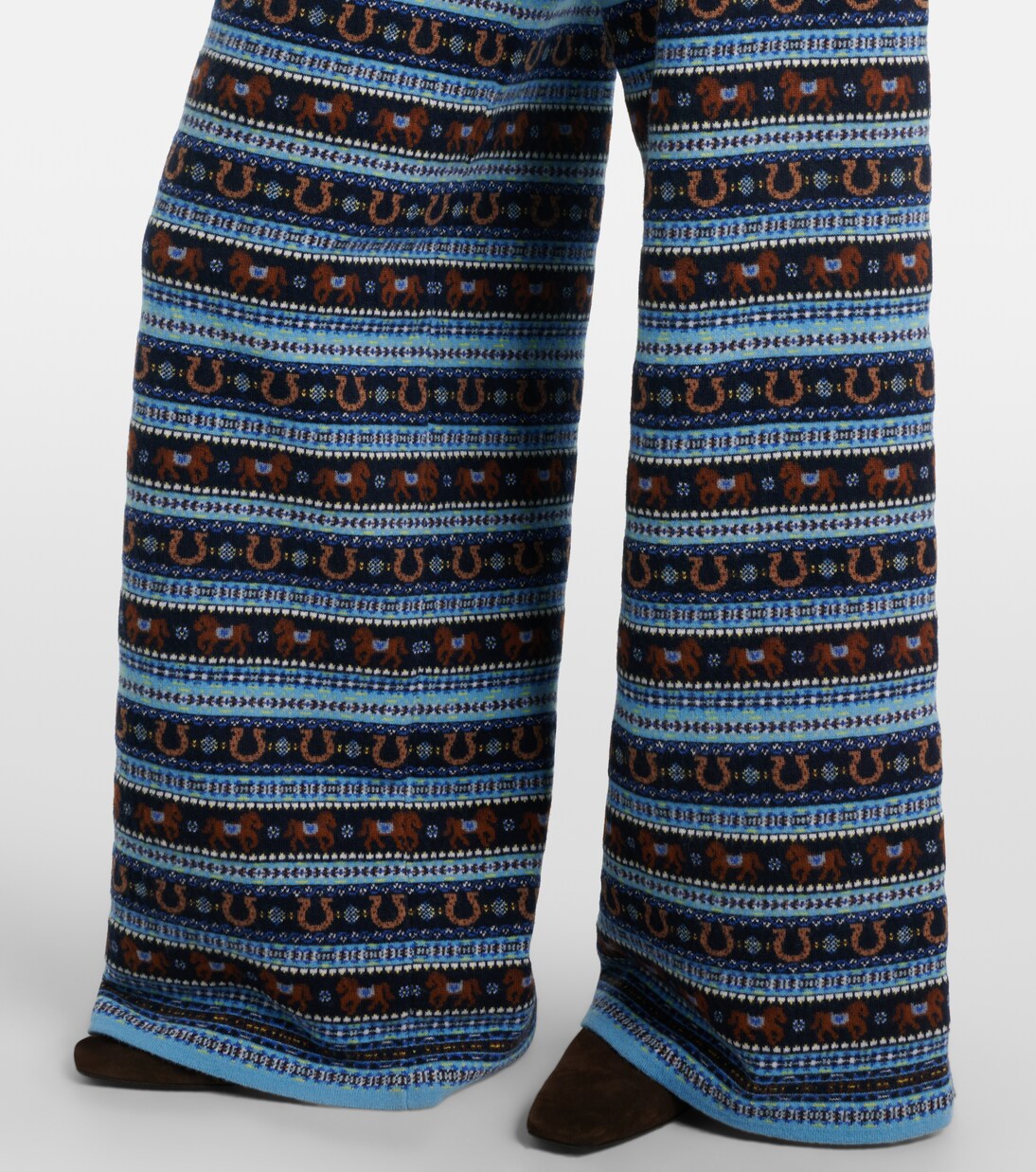 Knitted virgin wool straight pants | Stella McCartney