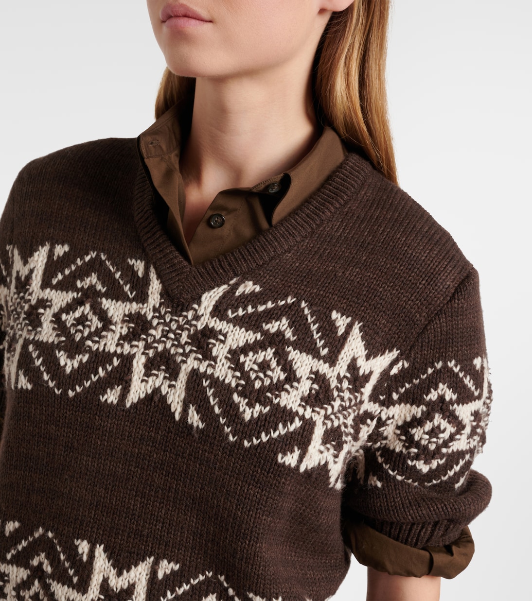 Pull intarsia en coton et laine | Polo Ralph Lauren