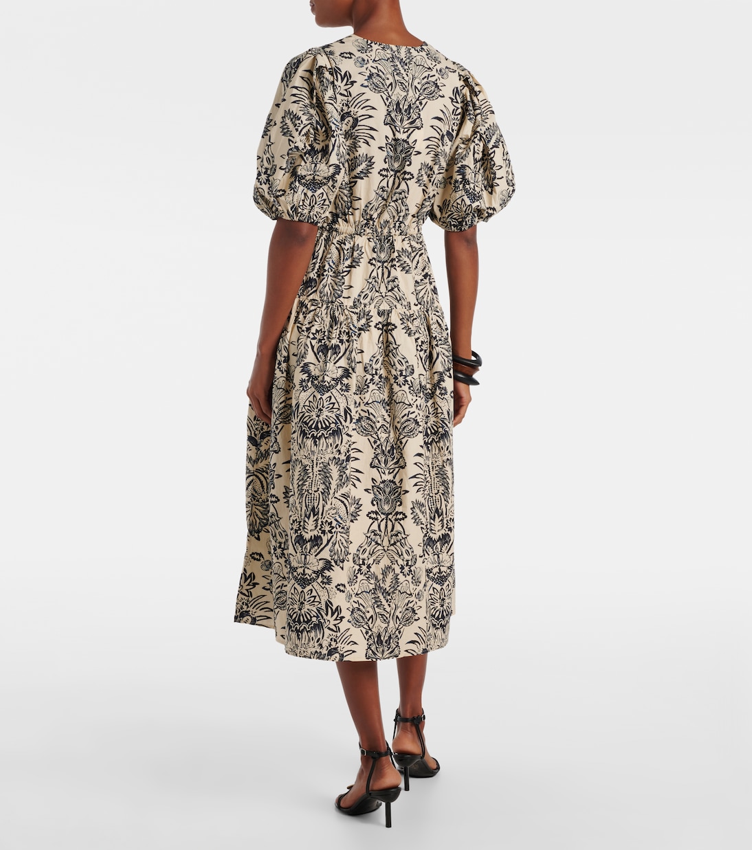Harriet printed cotton poplin midi dress | Ulla Johnson