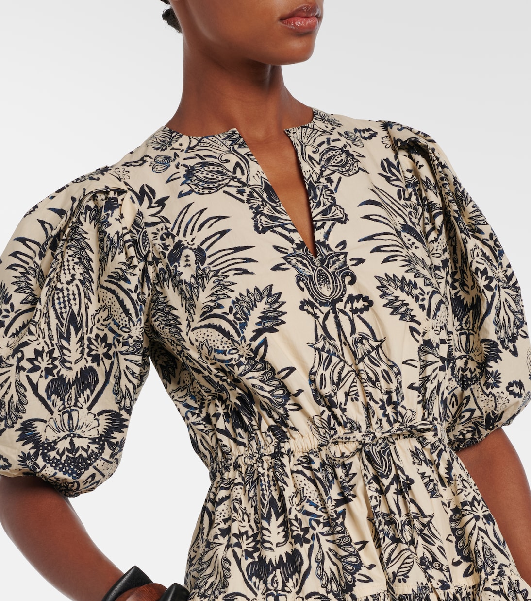 Harriet printed cotton poplin midi dress | Ulla Johnson