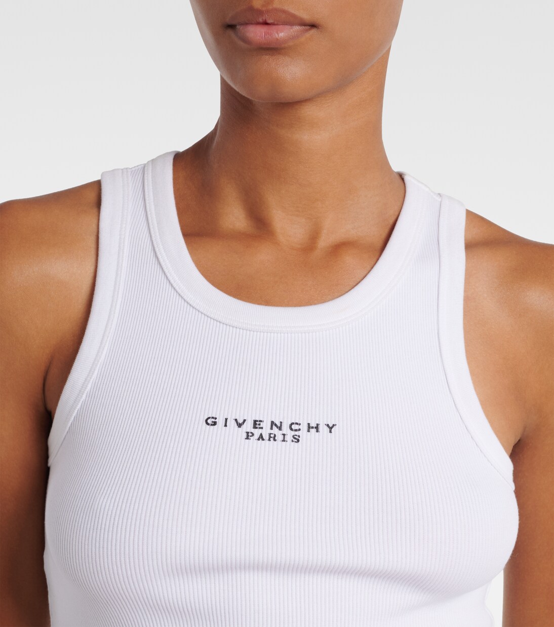 Logo棉质罗纹针织坦克背心 | Givenchy