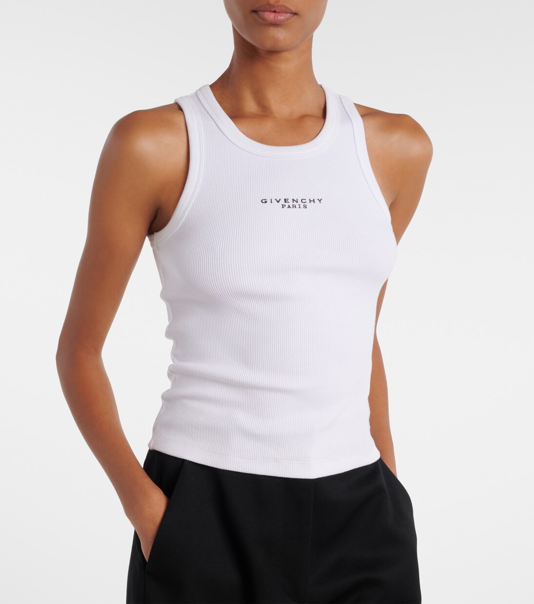 Logo棉质罗纹针织坦克背心 | Givenchy