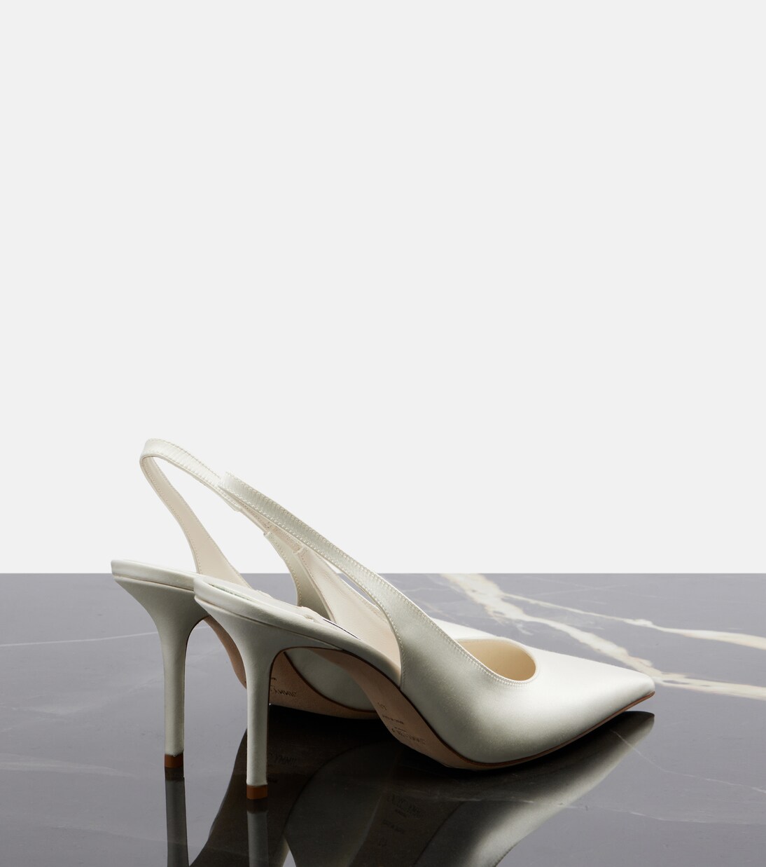 Slingback-Pumps Love aus Satin | Jimmy Choo