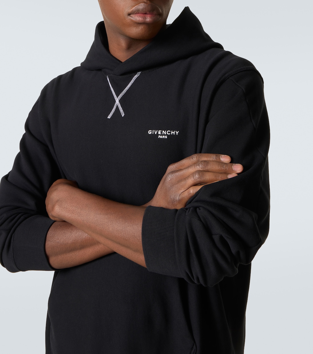 Logo cotton jersey hoodie | Givenchy