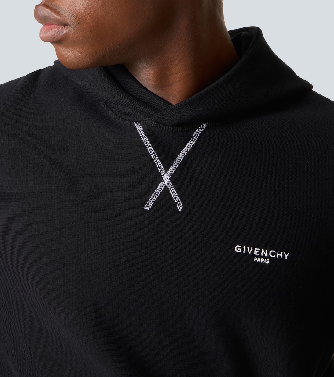 Logo cotton jersey hoodie | Givenchy