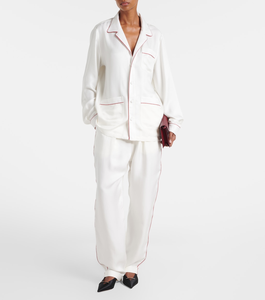 Silk twill pajama shirt | Tom Ford