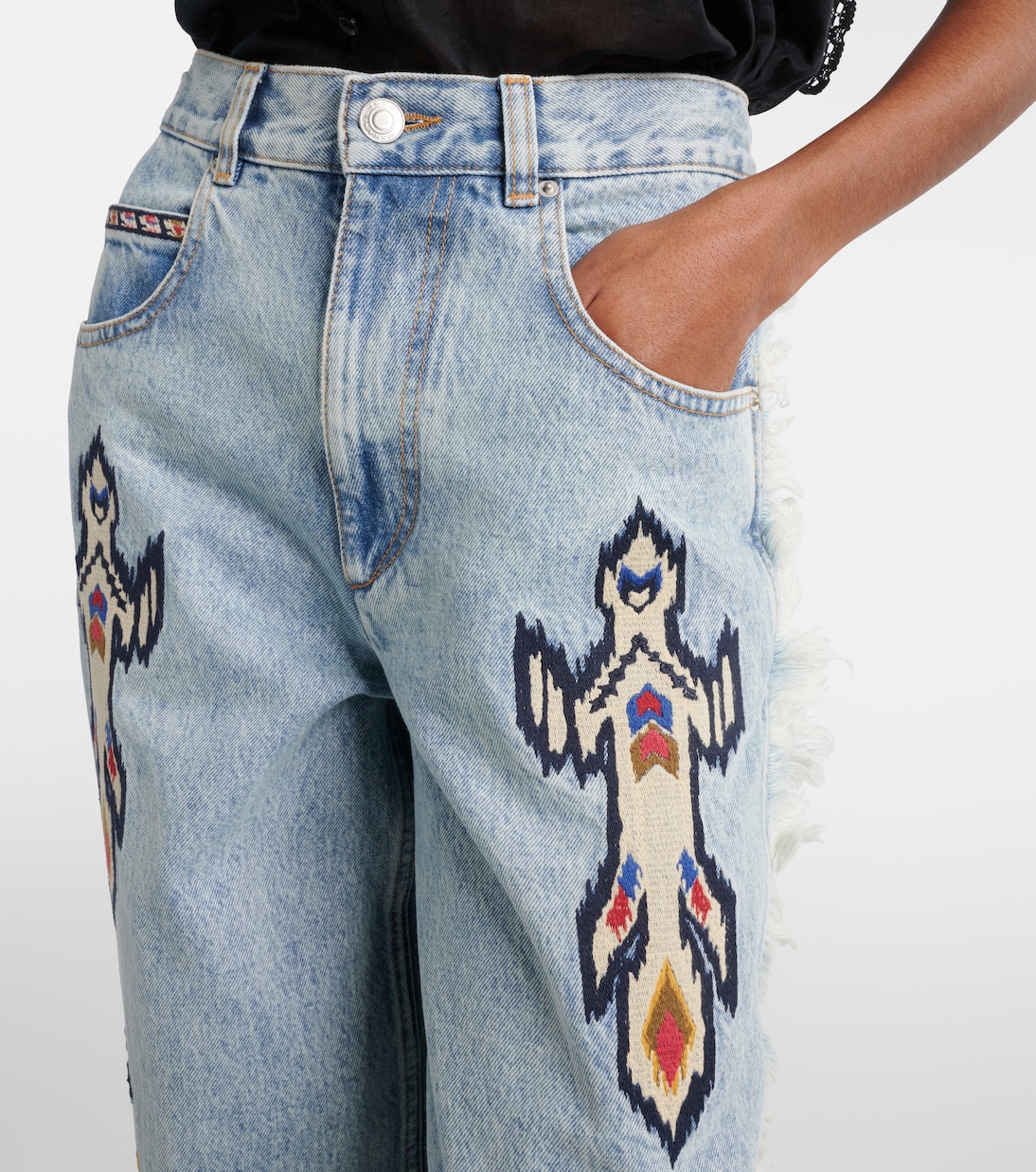 Bestickte Straight Jeans Maella | Marant Etoile