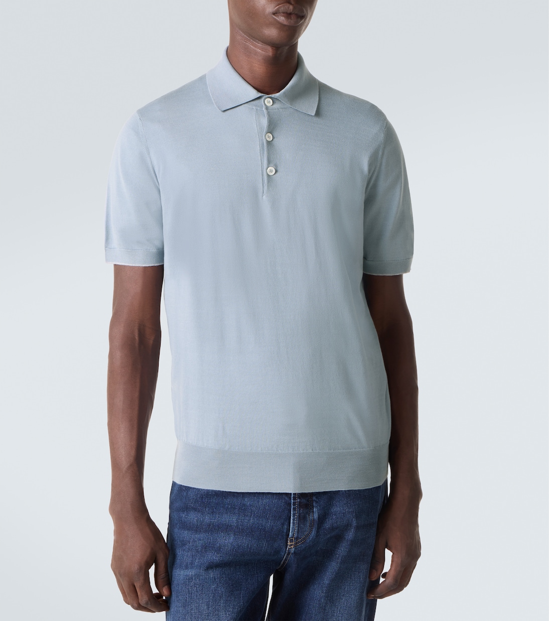 Cotton piqué polo shirt | Brunello Cucinelli